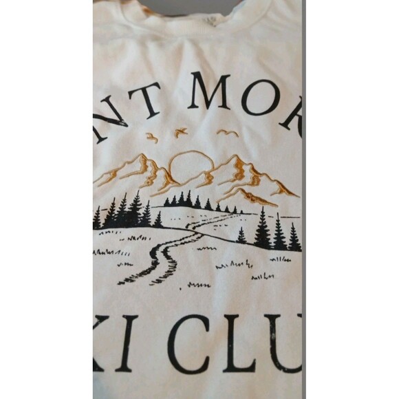 Saint Moritz Ski Club Sweatshirt L Light Blue Embroidered Après Ski EUC - Picture 4 of 5